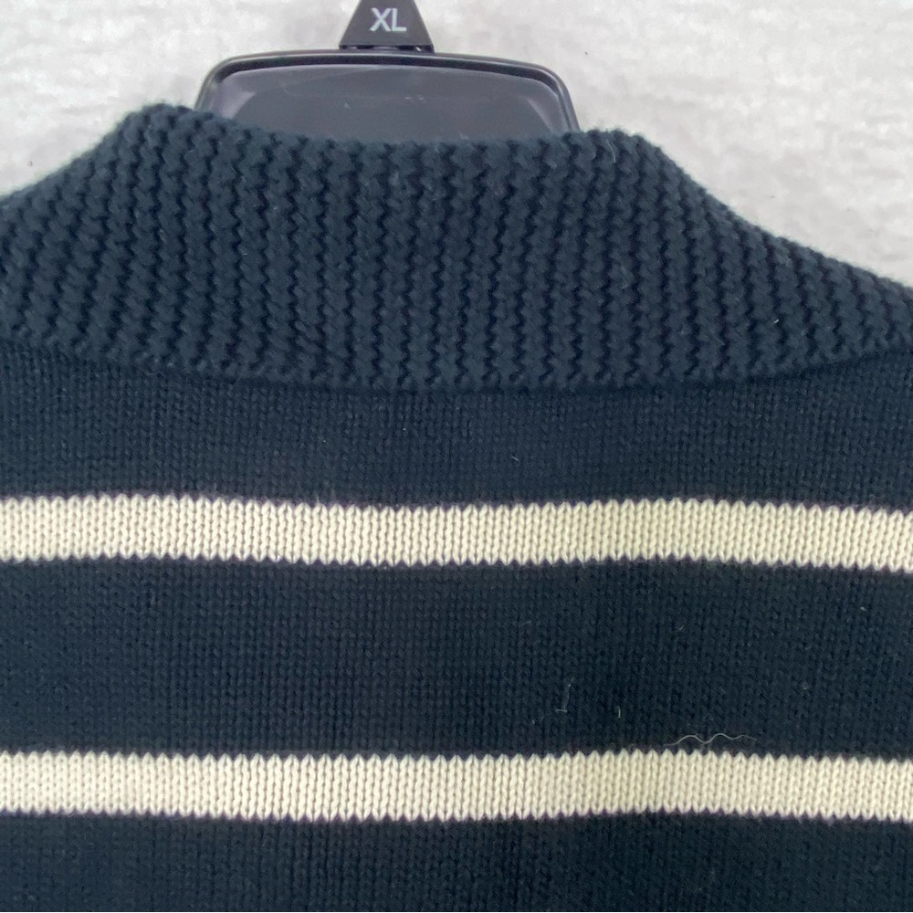 Lauren Ralph Lauren blk & wht boating yachting equestrian sweater. Size Medium - Picture 9 of 12